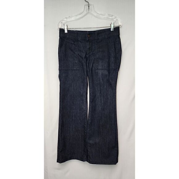 Ann Taylor Modern Fit Wide Leg Blue Denim Jeans Size 4 - Picture 3 of 5